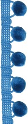 Wrights Products Ball Fringe 1Inch Turquoise