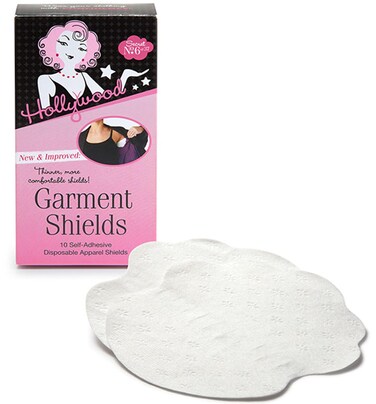 Hollywood Fashion Secrets Garment Shields Moisture Wicking Sweat Pads 10 Count