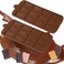 2Pcs Chocolate Molds SiliconeMini Rectangular Shaped Chocolate Bar Mold NonStick Mini Chocolate Candy Mold Silicone for ChocolateCandyWaffles Silicone Molds for Baking
