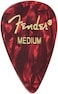 Fender Premium Celluloid Guitar Picks 351 Shape Red Moto Medium 12Pack