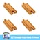 Conductor Carl Wood Train Track Expansion Packs Compatible with Most Train Tracks 35 Straight Tracks 1 Count Pack of 4