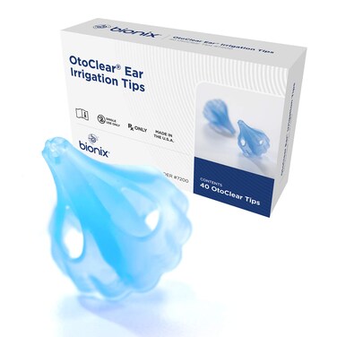 Bionix  OtoClear Ear Irrigation Tips Earwax Removal Tips Comfortable EasyToUse Pairs with Bionix Ear Cleaning Water Systems For Safe Earwax Removal 40 Count