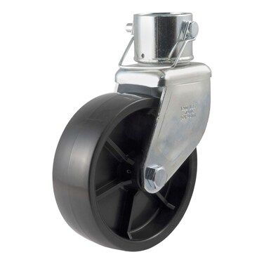 CURT 28276 6Inch Caster Trailer Jack Wheel Replacement Fits 2In Tube 1200 lbs