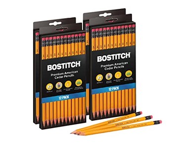 Bostitch Office Premium 2 Pencils American Cedar Wood PreSharpened HB Graphite 48Pack