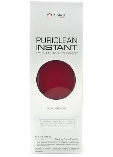 Wellgenix Puriclean Instant Complete Body Cleanser 32 Fl Oz Fruit Punch Premium Maximum Strength Herbal Cleanse Detox Drink One Hour Detox Support Supplement