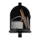 Architectural Mailboxes Admiral Aluminum Post Mount Mailbox Compatibility Code A ADM11BAM Textured Black Medium Capacity