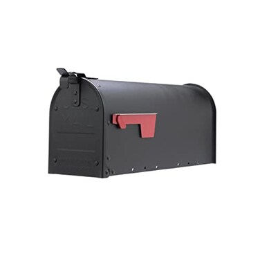 Architectural Mailboxes Admiral Aluminum Post Mount Mailbox Compatibility Code A ADM11BAM Textured Black Medium Capacity