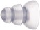 Etymotic Research ER3815SM 3Flange Replacement Eartips  Small  10 Pack  FrostWhite