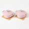 HAWOK Enameled Cast Iron Mini Dutch OvenDia551inch23oz Set of 2 Pink