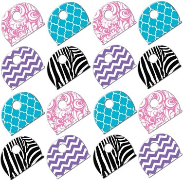 Lucky Line Designer Key Caps Box of 200 Assorted Designs 16300