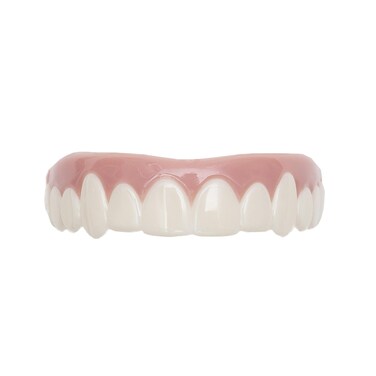 Imako Premium Cosmetic Teeth  1 Pack  Small Bleached White  Upper Veneers  Custom Fit at Home DIY Smile Makeover  Made in USA
