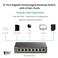 DLink PoE Switch 8 Port Ethernet Gigabit Unmanaged Desktop Switch with 4 PoE Ports 68W Budget DGS1008PBlack