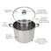 Harvest Stainless Steel 20 Qt Canning Pot with Rack  Water Bath or Steam Canning  Works on All Stovetops Including Induction Glass Gas