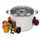 Harvest Stainless Steel 20 Qt Canning Pot with Rack  Water Bath or Steam Canning  Works on All Stovetops Including Induction Glass Gas