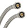Eastman 24 inch SteelFlex Faucet Connector 12 Inch FIP x 12 Inch FIP Braided Stainless Steel Faucet Supply Line 48018