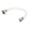 Eastman 12 Inch Flexible Toilet Connector 78 Inch Ballcock Nuts 12 Inch Flare Inlet Connection PVC Braided Hose 48973