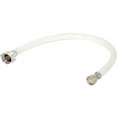 Eastman 12 Inch Flexible Toilet Connector 78 Inch Ballcock Nuts 12 Inch Flare Inlet Connection PVC Braided Hose 48973