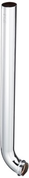 Eastman 114 x 15 Inch 17Gauge Steel Wall Bend Tube Brass Plumbing Fitting Chrome Finish 35098
