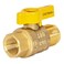 Eastman Brass Straight Gas Ball Valve Connector with QuarterTurn Lever Handle 12 Inch FIP x 1516 Inch OD Tube 60031