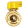 Eastman Brass Straight Gas Ball Valve Connector with QuarterTurn Lever Handle 12 Inch FIP x 1516 Inch OD Tube 60031