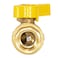 Eastman Brass Straight Gas Ball Valve Connector with QuarterTurn Lever Handle 12 Inch FIP x 1516 Inch OD Tube 60031