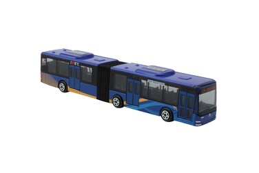Daron RT8563 New York City MTA Metro Articulated Electric Bus 143 Scale 16 Inches long WhiteBlueBlack