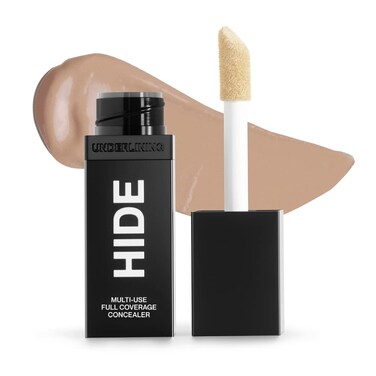 HIDE Liquid Concealer Medium to Full Coverage Concealer for Blemishes Under Eye Dark Circles  Scars Oil Free Concealer Wheat See Shade Finder 05 fl oz