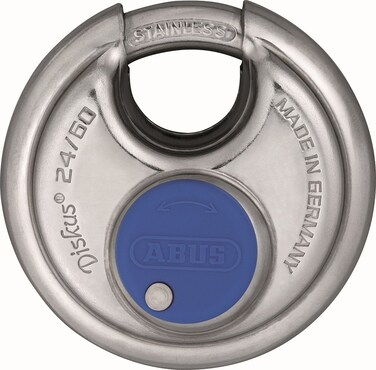ABUS 2460 Diskus Stainless Steel Padlock Keyed Alike