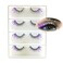 Glitter Eyelashes Moon Star Sequins Rhinestone Purple Coloured Wispy False Lashes 4 pairs for Ball Dance Party GamesPurple MoonStar