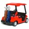 KiNSFUN Red Golf Cart 4 Die Cast Metal Model Pullback Action Toy