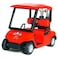 KiNSFUN Red Golf Cart 4 Die Cast Metal Model Pullback Action Toy