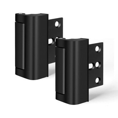 Home Security Door Lock Fcicarn Childproof Door Reinforcement Lock with 8 Screws 3 Inch Stop Withstand 800 lbs for Inward Swinging Door Upgrade Night Lock to Defend Your Home 2PackBlack