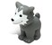 DolliBu Wolf Bath Buddy Squirter  Floating Wolf Rubber Bath Toy Fun Water Squirting Bathtime Play for Toddlers Cute and Soft Toy for The Bathtub Beach and Pool