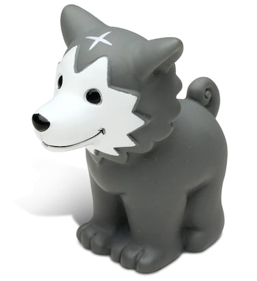DolliBu Wolf Bath Buddy Squirter  Floating Wolf Rubber Bath Toy Fun Water Squirting Bathtime Play for Toddlers Cute and Soft Toy for The Bathtub Beach and Pool