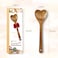 Wooden Heart Spoons  Heart Shaped Wooden Spoon Kitchenware for Cooking with Love Unique Mothers Day Gifts for Cooks Hostesses Mom Grandma Wife Weddings House Warming Kitchen Accessories 1 PC