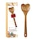 Wooden Heart Spoons  Heart Shaped Wooden Spoon Kitchenware for Cooking with Love Unique Mothers Day Gifts for Cooks Hostesses Mom Grandma Wife Weddings House Warming Kitchen Accessories 1 PC