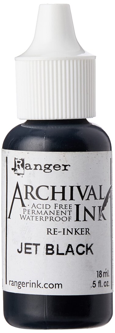 Ranger Archival Pad Reinker 5oz Jet Black