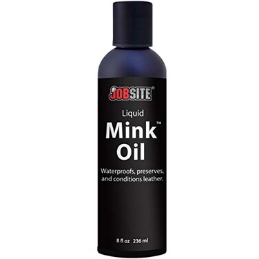 JobSite Premium Mink Oil Leather Waterproof Liquid  8 oz  1 bottle