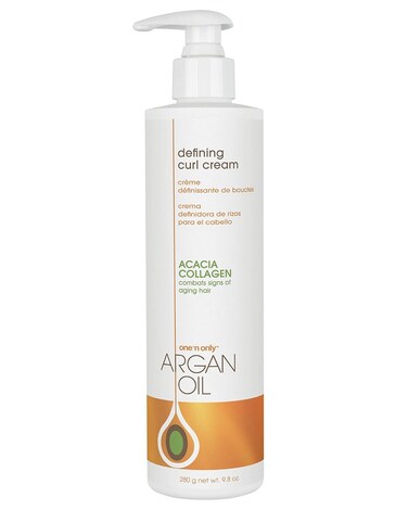 One n Only Defining Curl Cream with Argan Oil Leavein Conditioning Cream Defines and Leaves Strong Curly Hair Enhances Shine and Hydrates Without Sticky Residue 98 Ounces