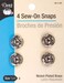 Dritz 80465 SewOn Snaps NickelPlated Brass Size 4 4Count