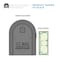 Architectural Mailboxes Edson Galvanized Steel Post Mount Mailbox Compatibility Code A EM110GMAM Grey Medium Capacity