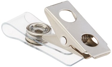 BAUMGARTENS ID Strap Clip Adapter Vinyl 25 per Pack Clear BAU68010