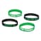 Amscan Football Team Bracelets  Black and Green 8 Pcs