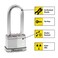 Master Lock M5XTLJ Magnum Heavy Duty Outdoor Padlock with Key 2 Pack KeyedAlikeSilver