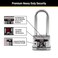 Master Lock M5XTLJ Magnum Heavy Duty Outdoor Padlock with Key 2 Pack KeyedAlikeSilver
