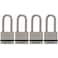 Master Lock M530XQLH Magnum Solid Steel Keyed Alike Padlocks 134 in Wide 4 Pack KeyedAlike