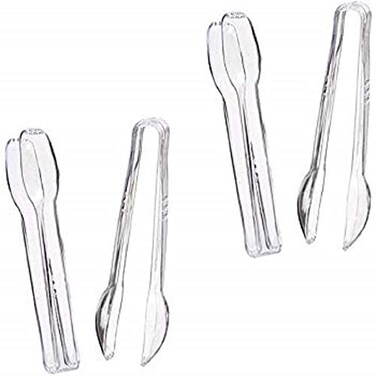 Clear Plastic Tongs 6 12 4 Pack