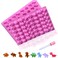 HYCSC Dinosaur Gummy Molds Mini Silicone Candy Mold 2 Pack Dino Chocolate Gummy Molds with Droppers Great for DIY NonStick Silicone Mold Dinosaur
