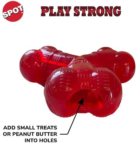 strong rubber bone spot play strong dog toys
