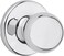 Kwikset Polo Dummy Door Knob Single Sided Handle for Closets French Double Doors and Pantry Polished Chrome NonTurning Interior PushPull Door Knob